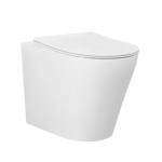 Alzano Rimless Wall Face Toilet Pan Only-Matte White Alzano Rimless Wall Face Toilet Pan Only-Matte White